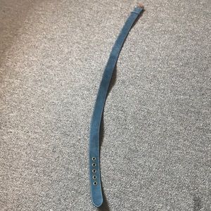 Coach Factory Blue Suede Belt - XL